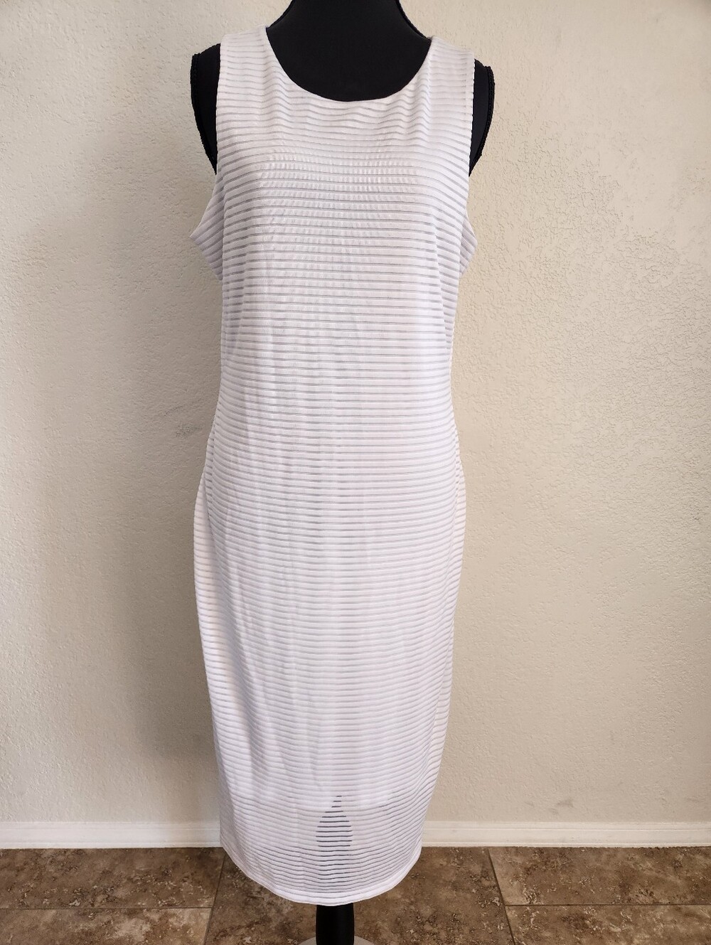Jennifer Lopez White Maxi Dress, Bridal Shower Size 14